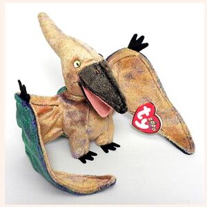 Swoop Beanie Baby - the fourth Beanie Baby dinosaur made by Ty.